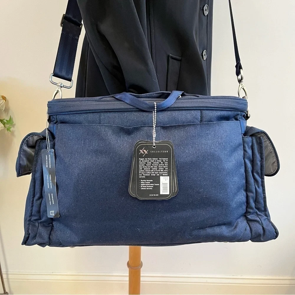 NEW JuJuBe XY Collection Diaper Bag Blue Messenger Bag Over Shoulder NWT Tote